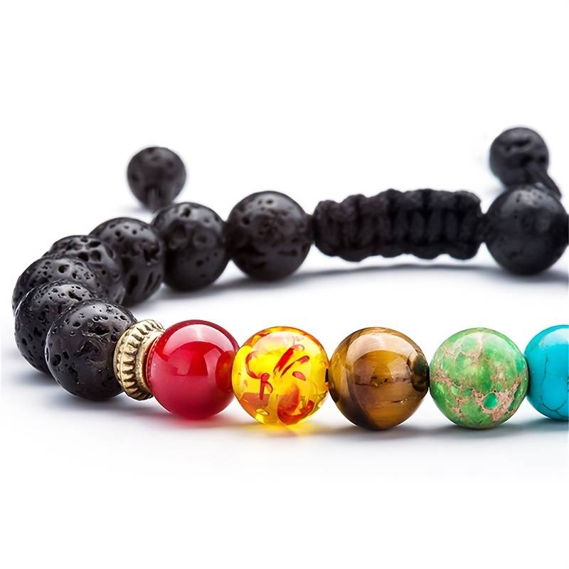 Lavastone Diffuser Bracelet "7 Chakras"