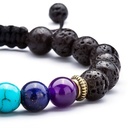 Lavastone Diffuser Bracelet "7 Chakras"