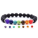 Lavastone Diffuser Bracelet "7 Chakras"